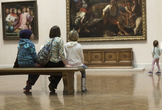 Museum patrons contemplate a work of art at the MN Institute of Art.